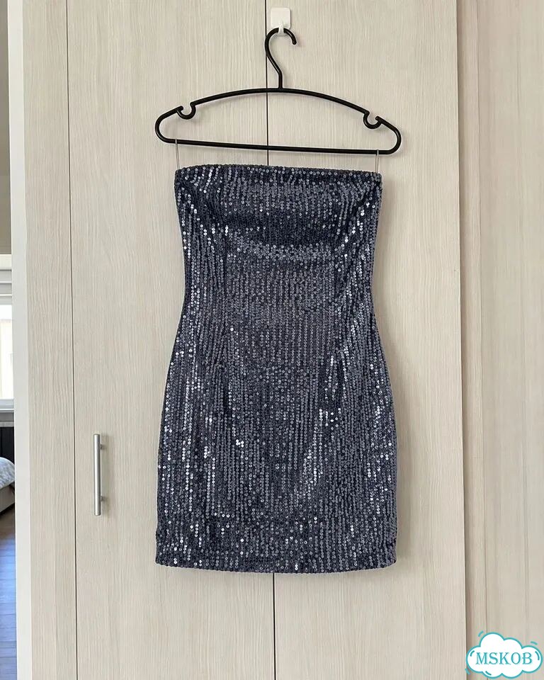 Мини-платье Pull&Bear, XS, пайетки фото 1