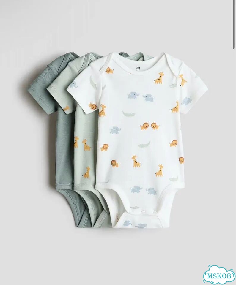 Боди hm 3шт 86 с дефектом фото 1