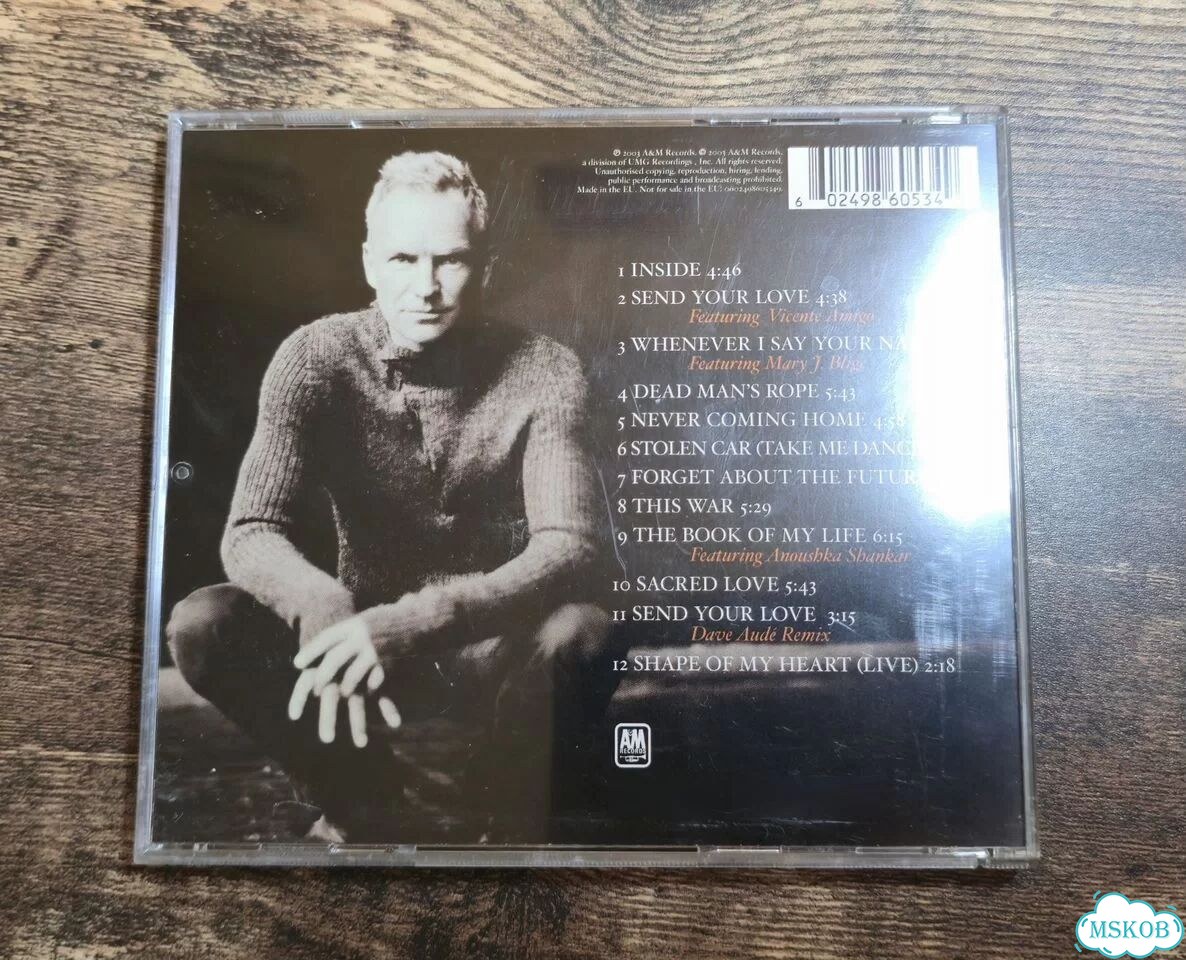 CD Sting – Sacred Love (2003) Фирменный, Германия фото 3