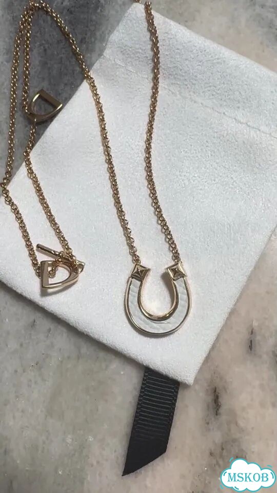 Кулон на цепочке подвеска Подкова Hermes новая фото 1