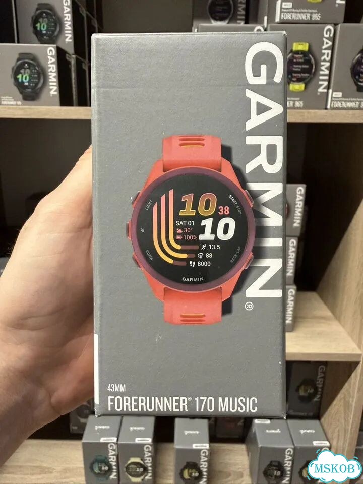 Garmin Forerunner 170 Music Red Pink/Mango Band фото 1