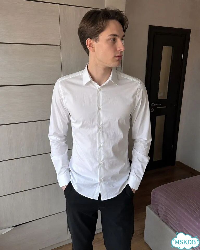 Белая рубашка hugo оригинал, slim fit, S фото 2