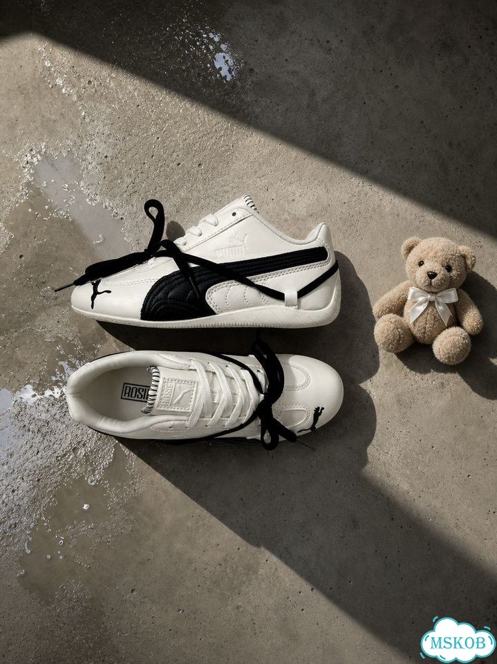 Кроссовки Rose x Puma Speedcat белые фото 2