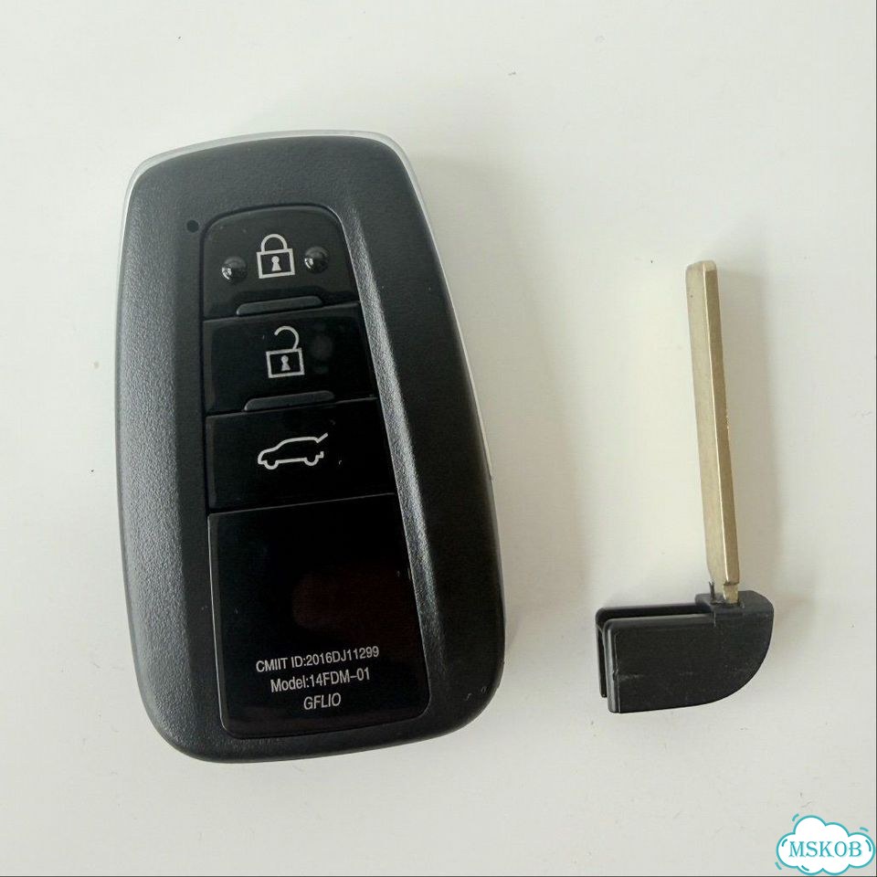 Корпус ключа Toyota 3 кнопки, SUV, умное лезвие фото 3