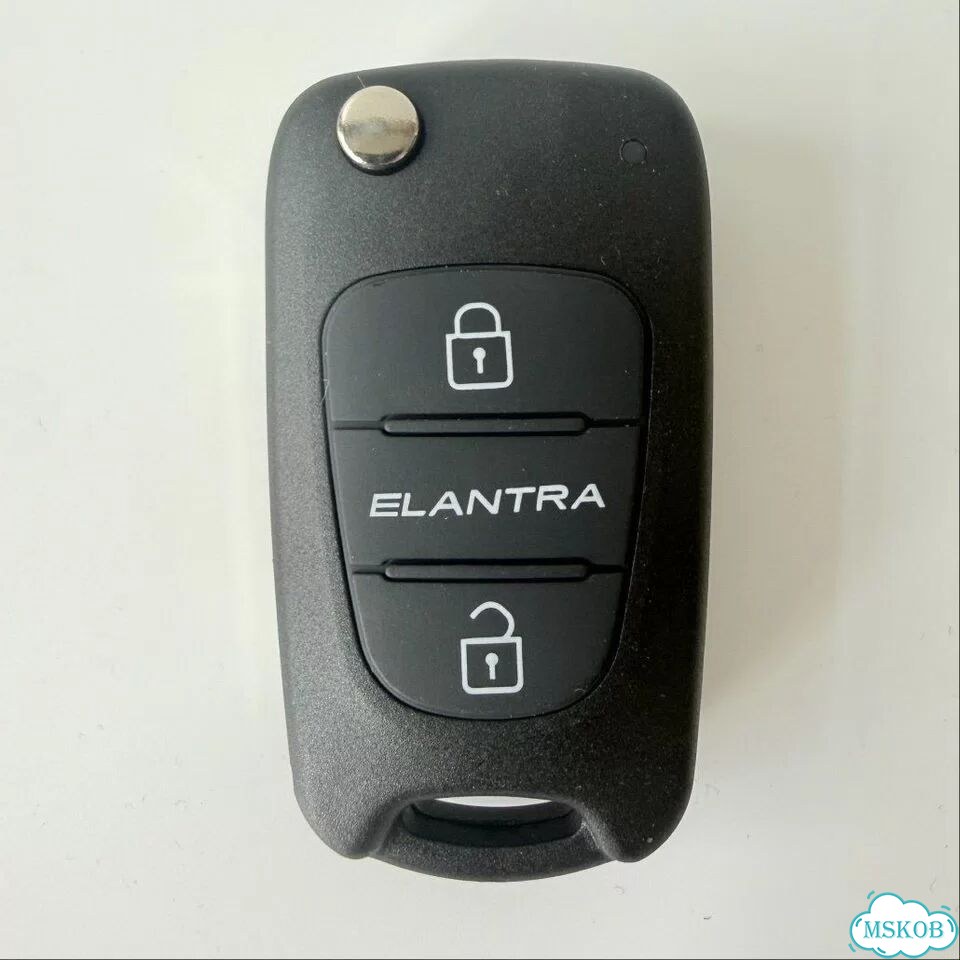 Корпус ключа для Hyundai Elantra 3 кнопки фото 1