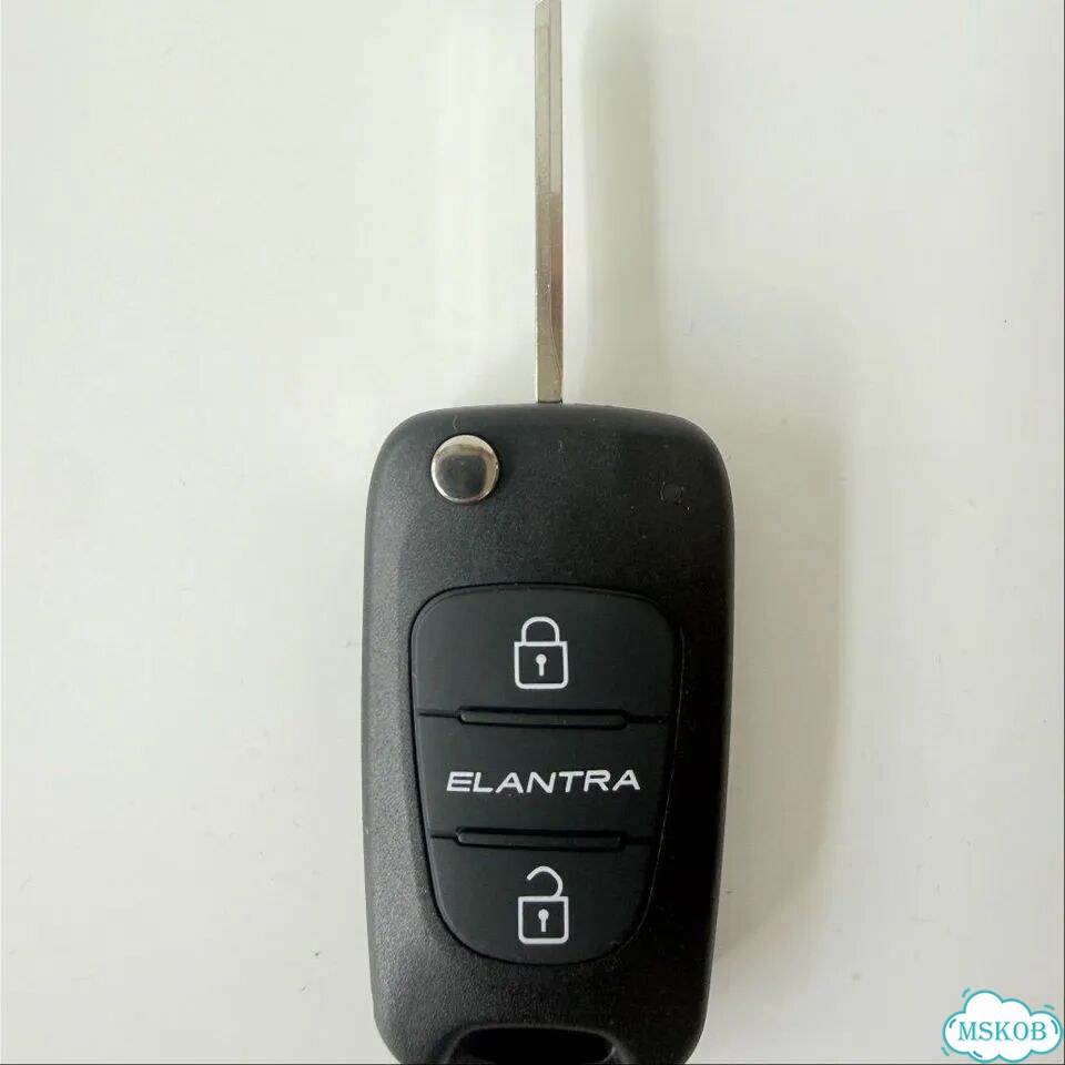 Корпус ключа для Hyundai Elantra 3 кнопки фото 3