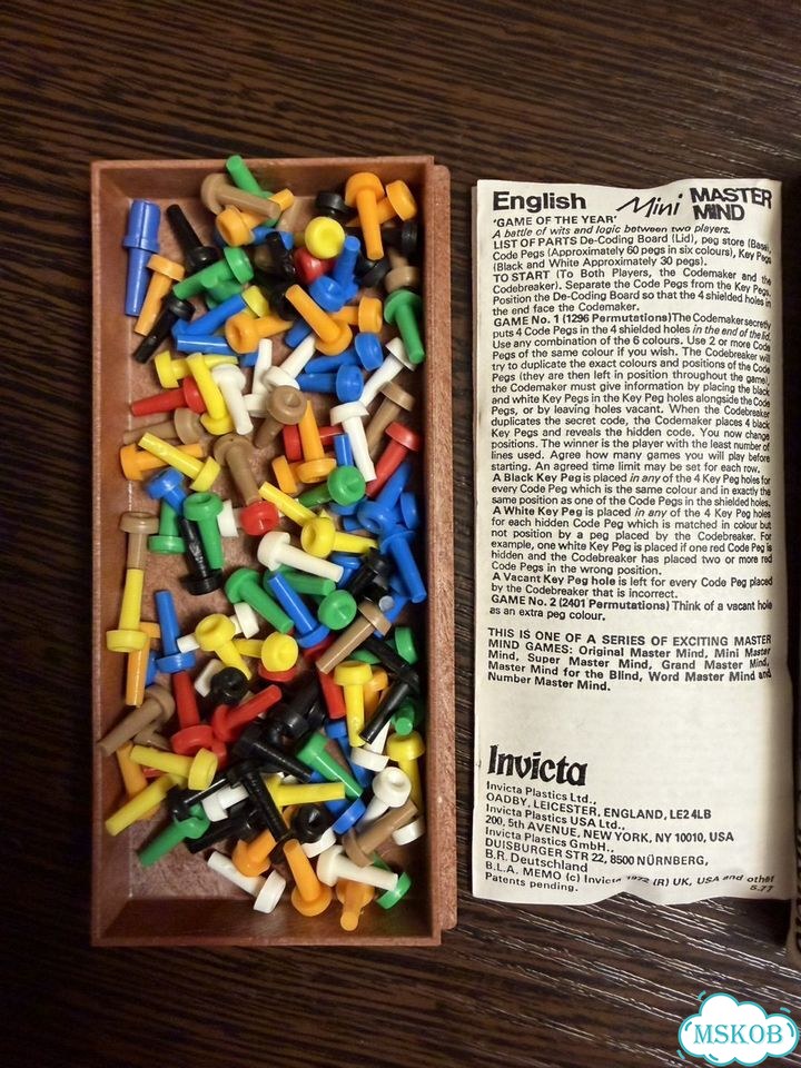 Винтажная игра Mini Master Mind (Invicta, 1970е) фото 2