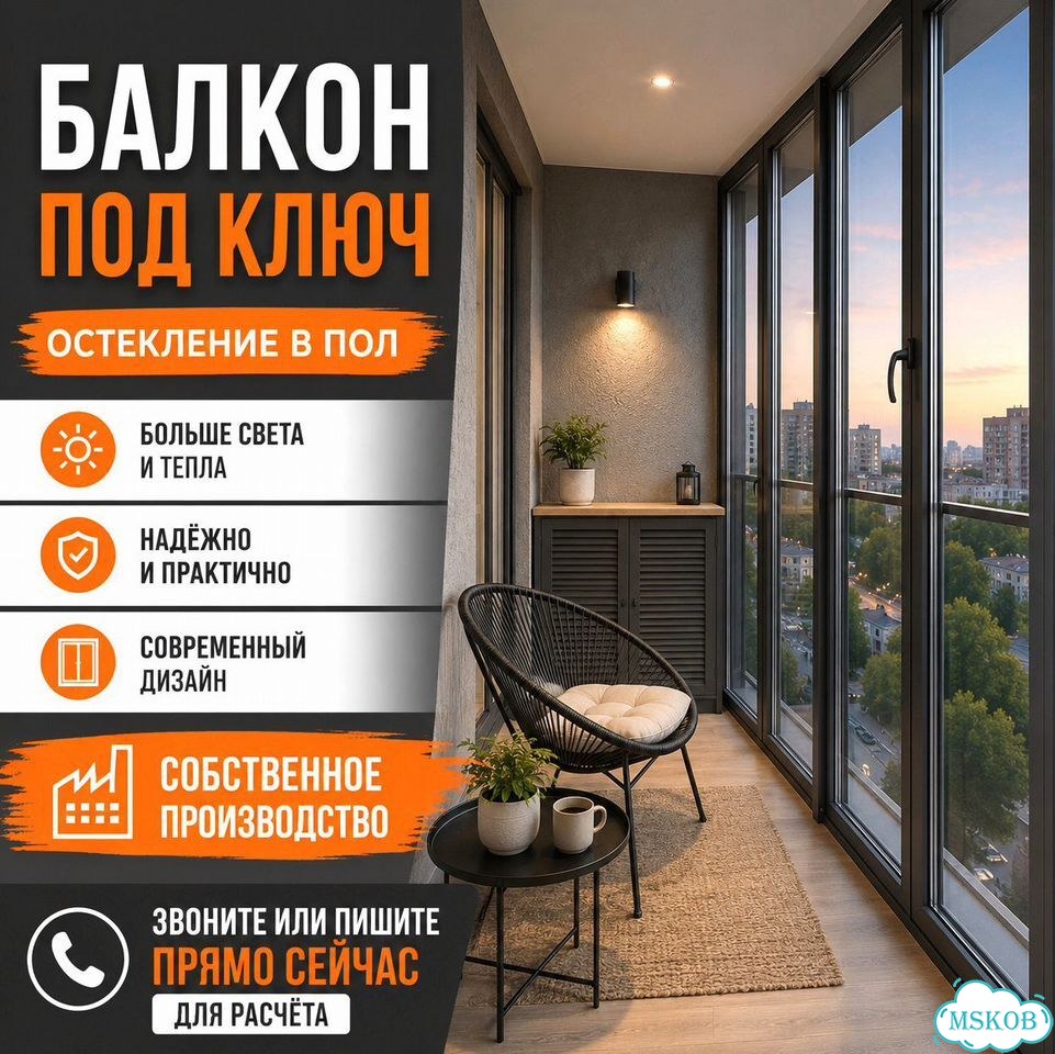 Ремонт и остекление балкона и лоджии под ключ фото 1