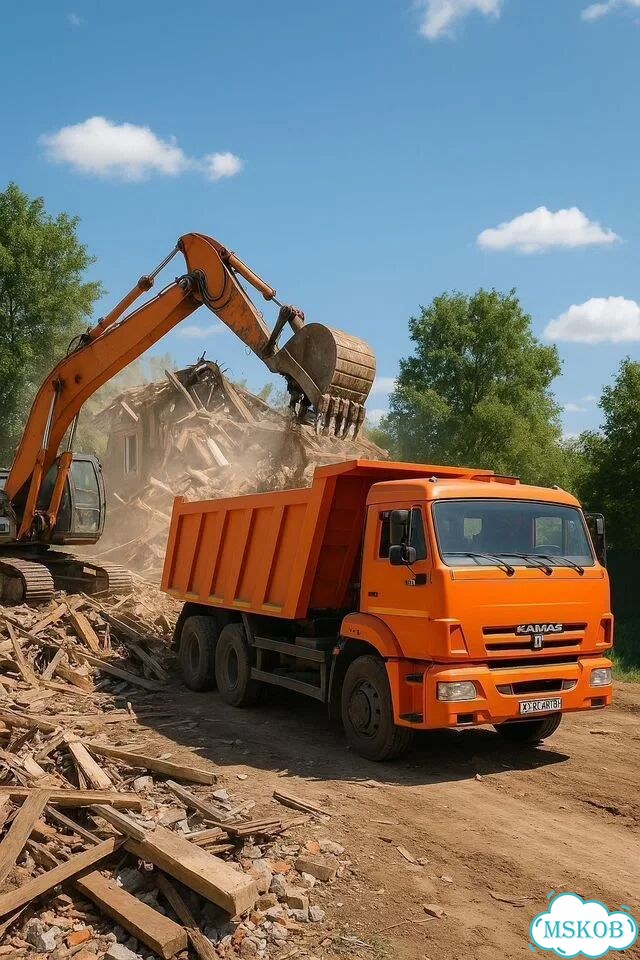 Снос деревянных, кирпичных строений в Авсюнино фото 4