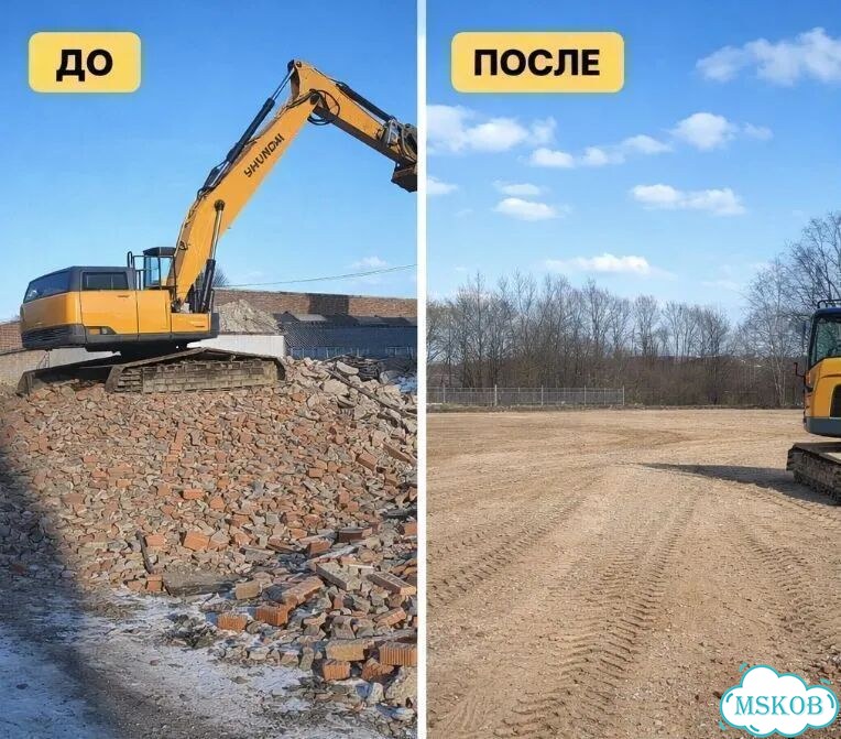 Снос деревянных, кирпичных строений в Авсюнино фото 6