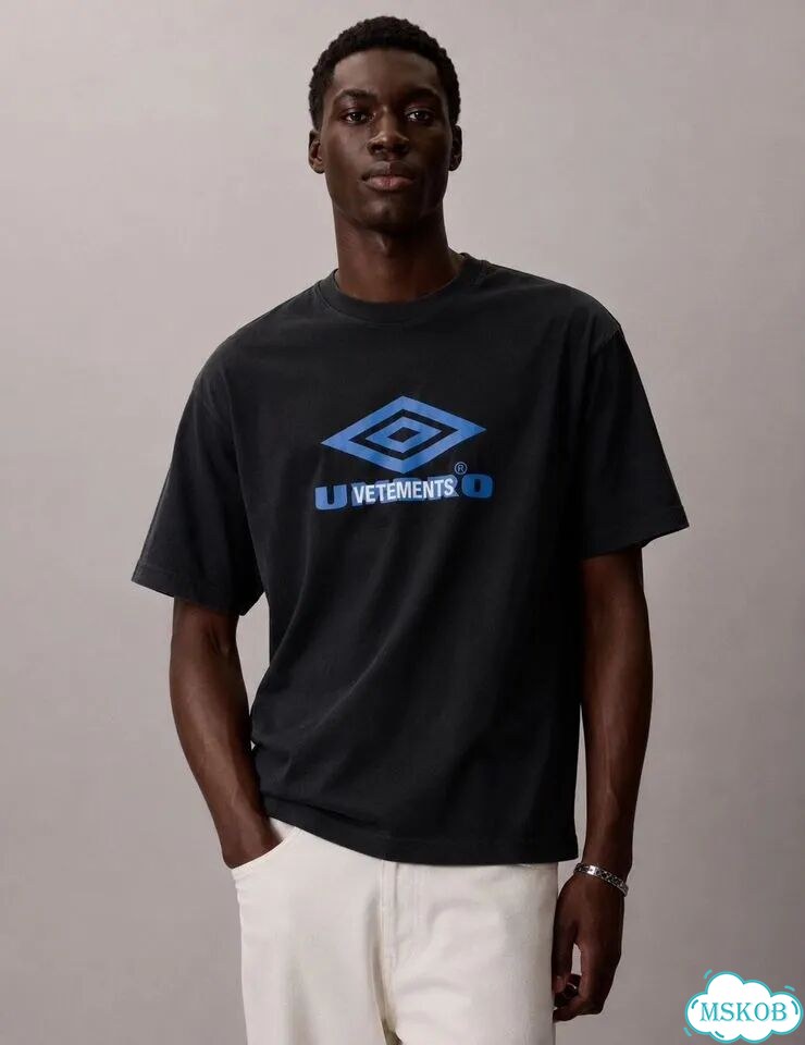 Футболка Vetements x Umbro черная фото 1