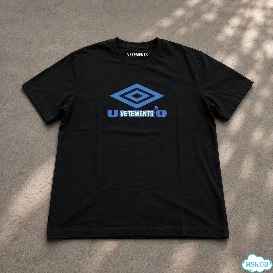 Футболка Vetements x Umbro черная фото 2
