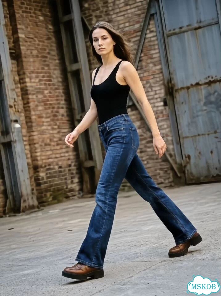 Женские джинсы Zara, синие, клеш фото 1