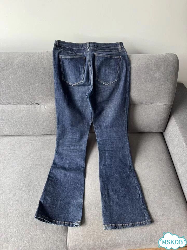 Женские джинсы Zara, синие, клеш фото 4