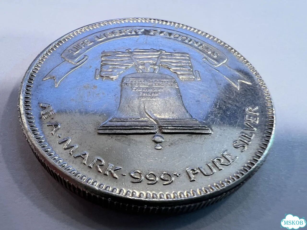 Унция серебра A-Mark Liberty Silver 1984 (США) фото 4