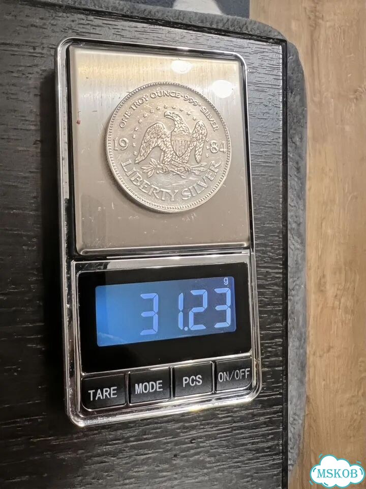Унция серебра A-Mark Liberty Silver 1984 (США) фото 6