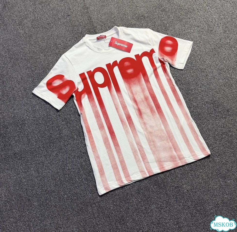 Футболка Supreme blurred logo фото 3