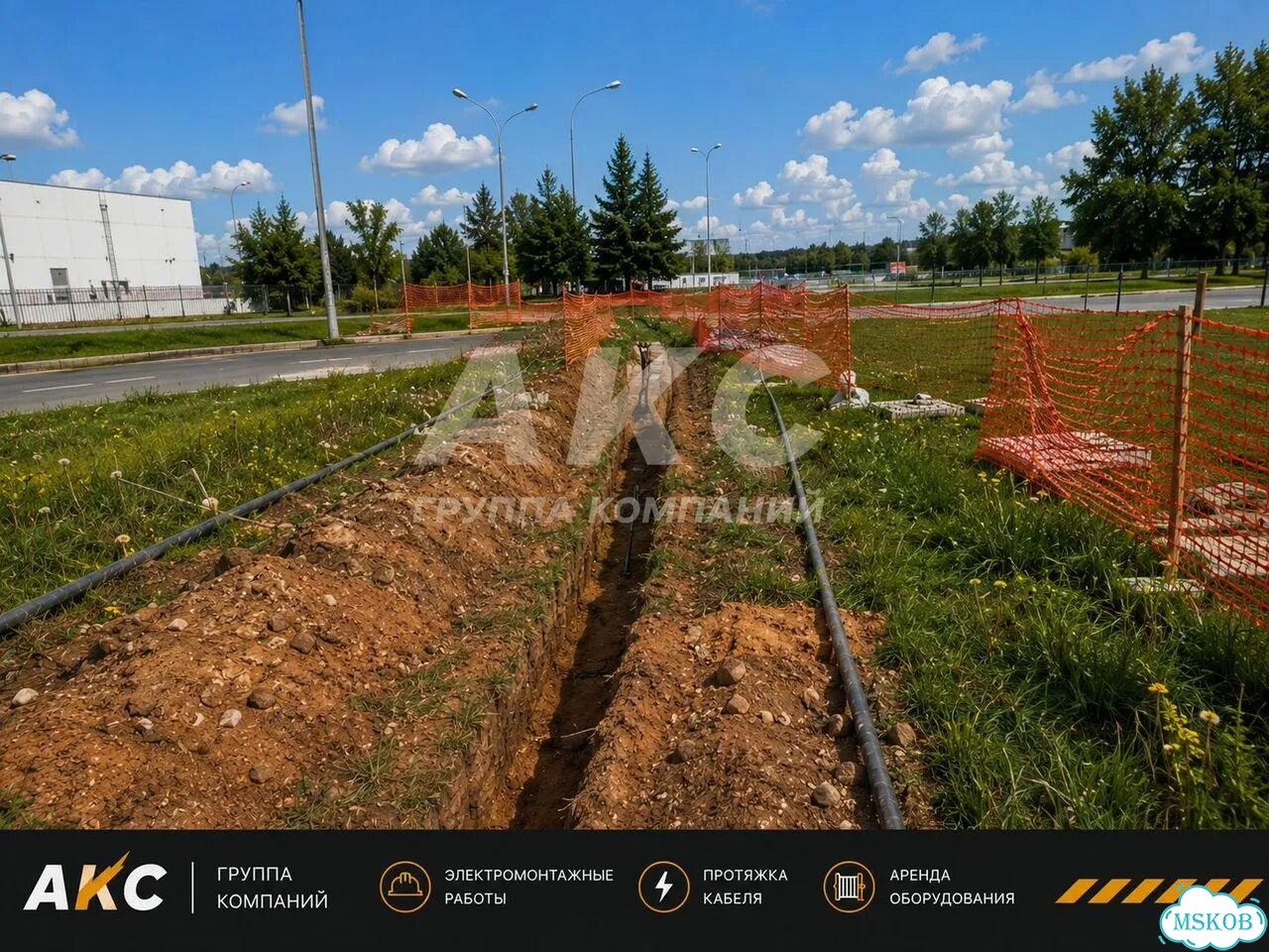 Аренда кабельной лебёдки 9 тонн. Протяжка кабеля фото 1