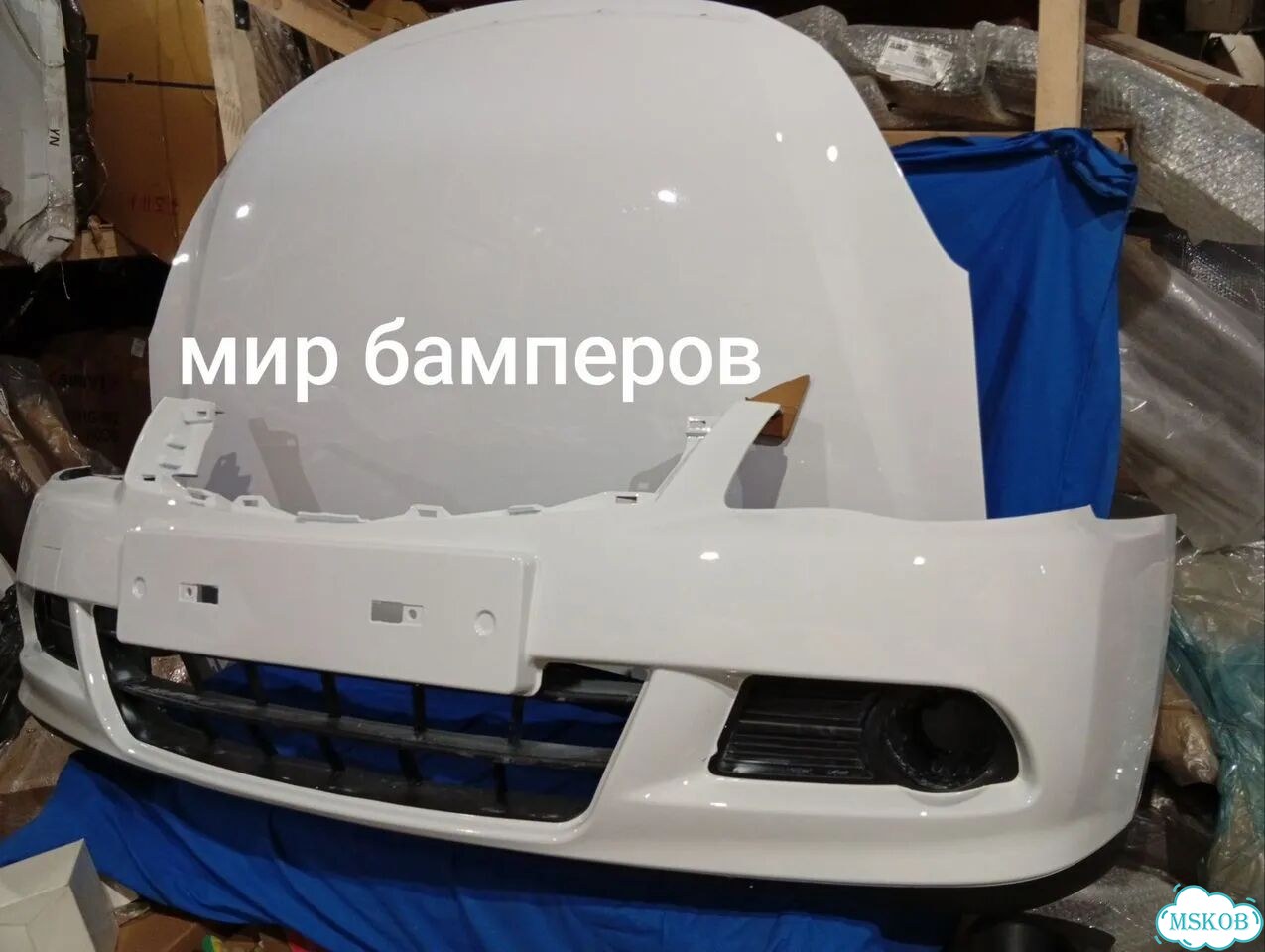 Капот на nissan almera g15 2012-2018 Белый фото 2