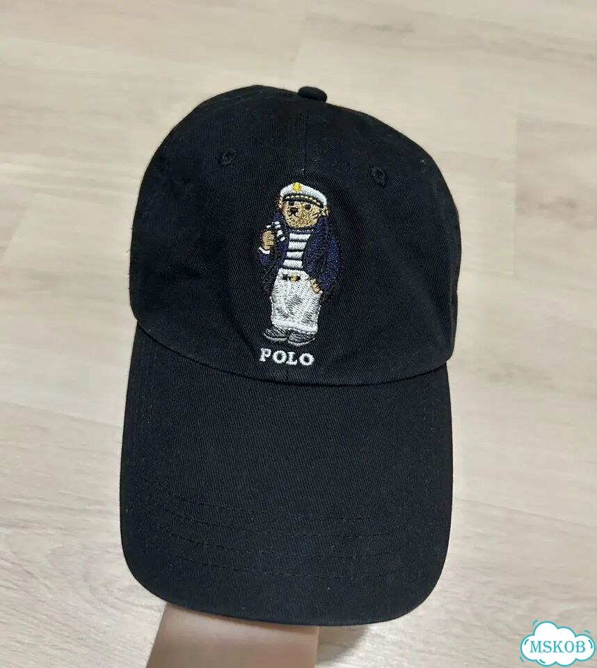 Кепка polo ralph lauren bear черная фото 1