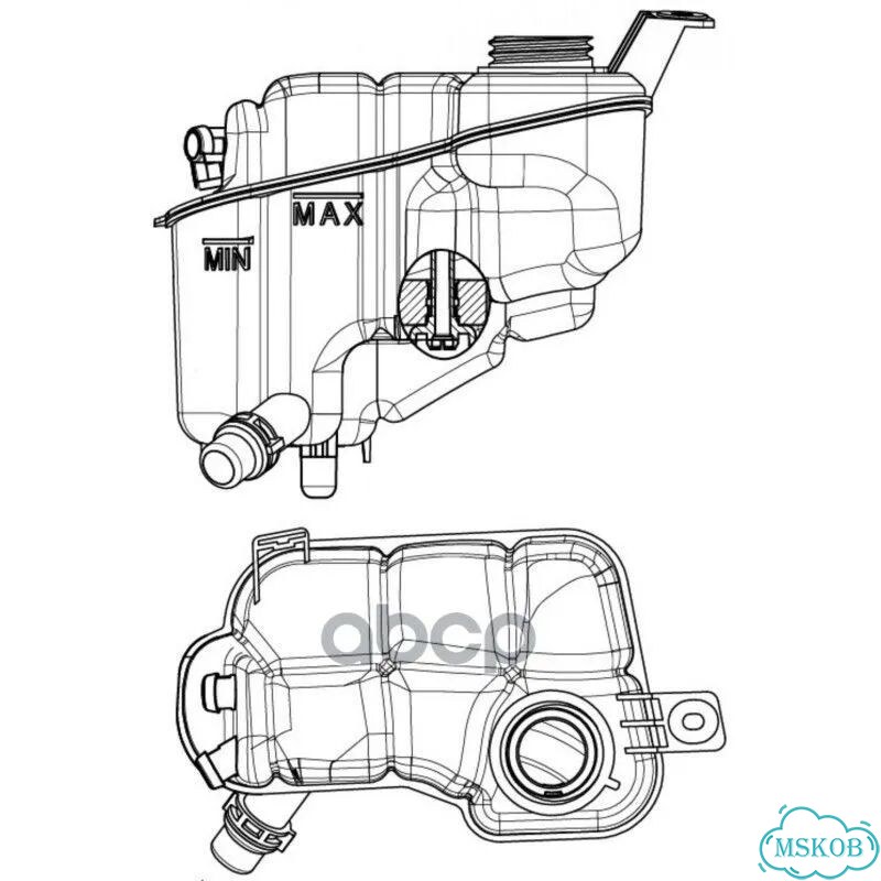 Бачок расширит. охл. жидкости land rover discovery фото 4