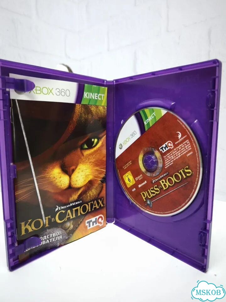 Кот в сапогах игра kinect Xbox 360 фото 2