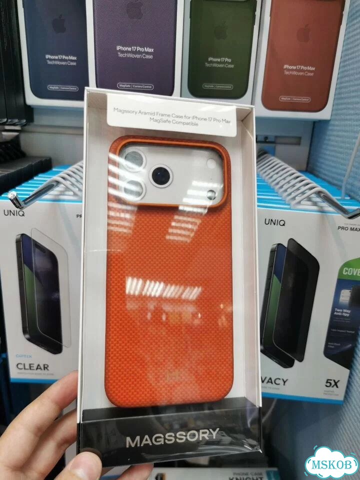 Чехол Magssory Kevlar iPhone 17 Pro Max Orange фото 4