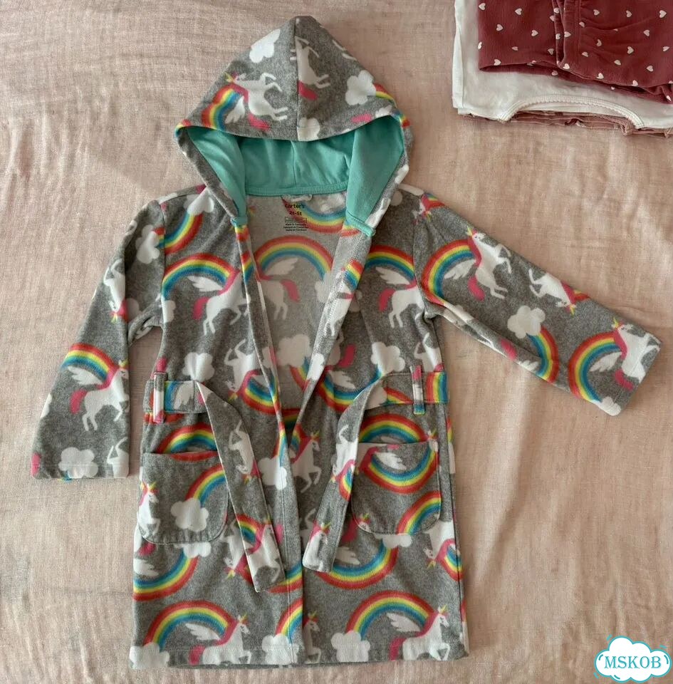 Carters кигуруми единорог, халат с единорогами фото 5