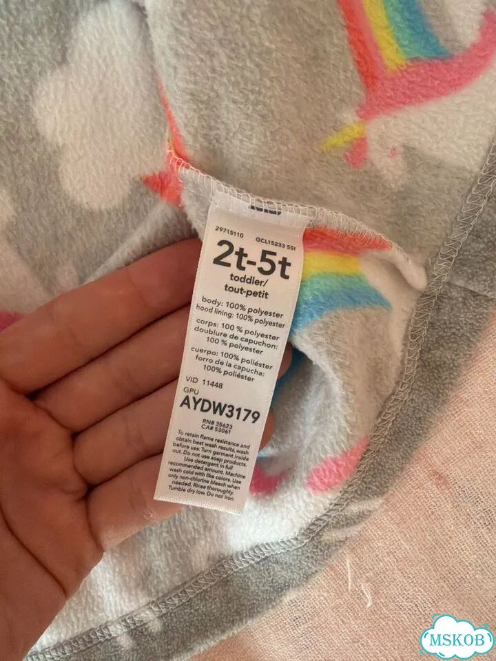 Carters кигуруми единорог, халат с единорогами фото 6