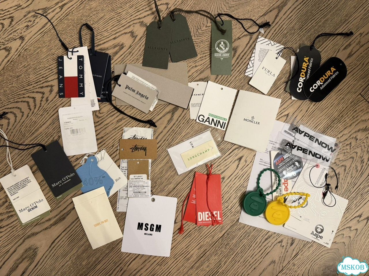 Бирки разных брендов Palm Angels Stussy Furla фото 1