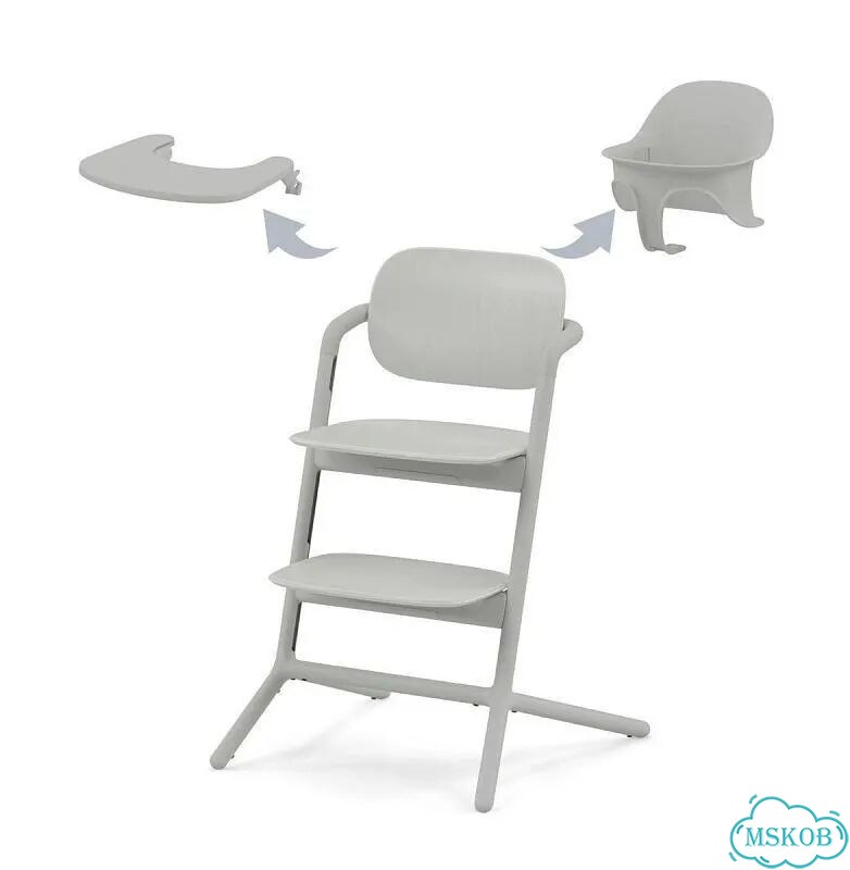 Стульчик Cybex Lemo 3 в 1, Suede Grey фото 1