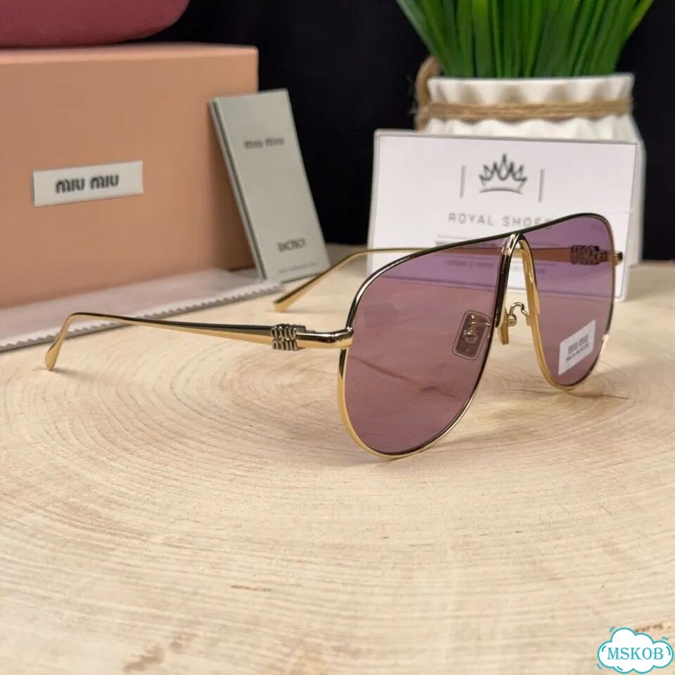 Солнцезащитные женские очки Miu Miu Rose Violet фото 1