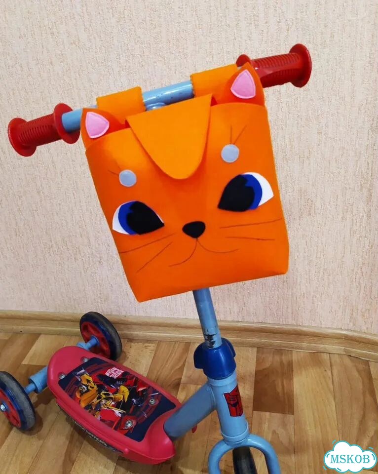 Сумочка для самоката из фетра для детей фото 5