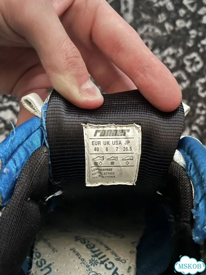 Balenciaga runner white blue фото 6