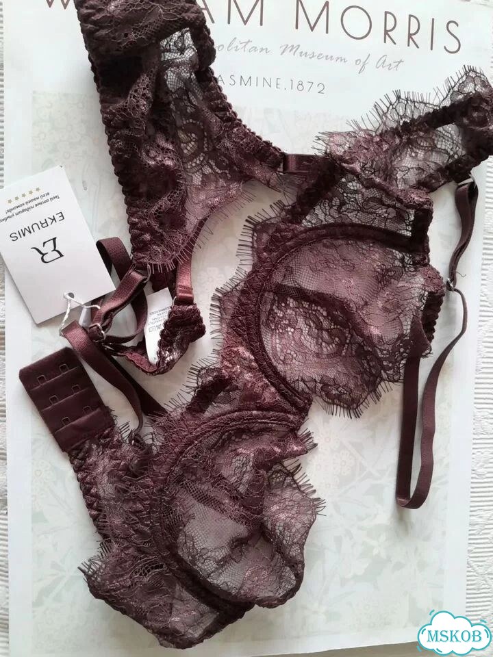 Комплект нижнего белья XS новый коричневый фото 4