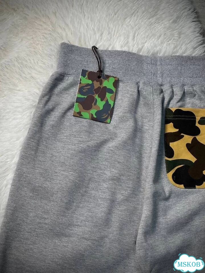 Шорты bape серый фото 7