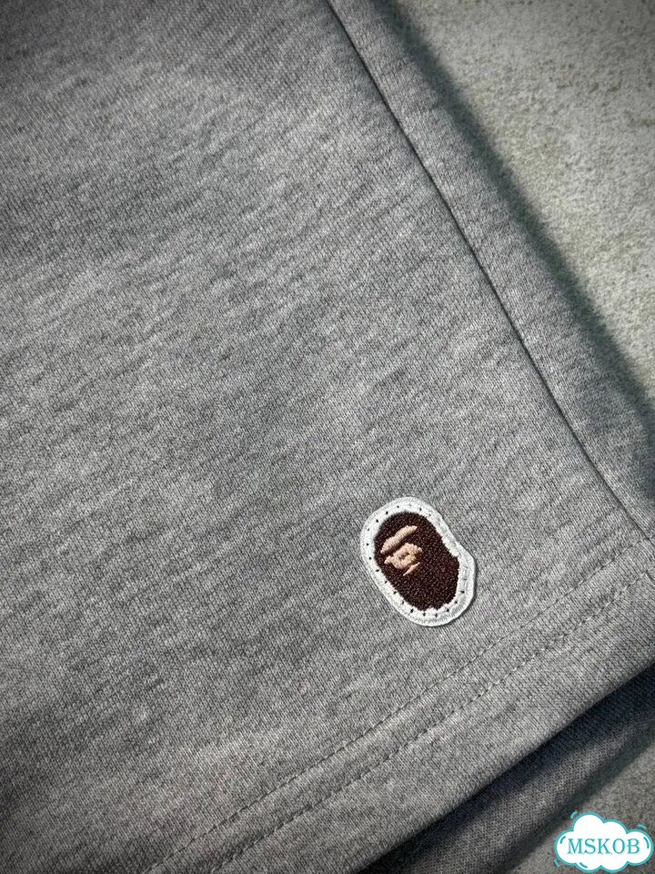 Шорты bape серый фото 8