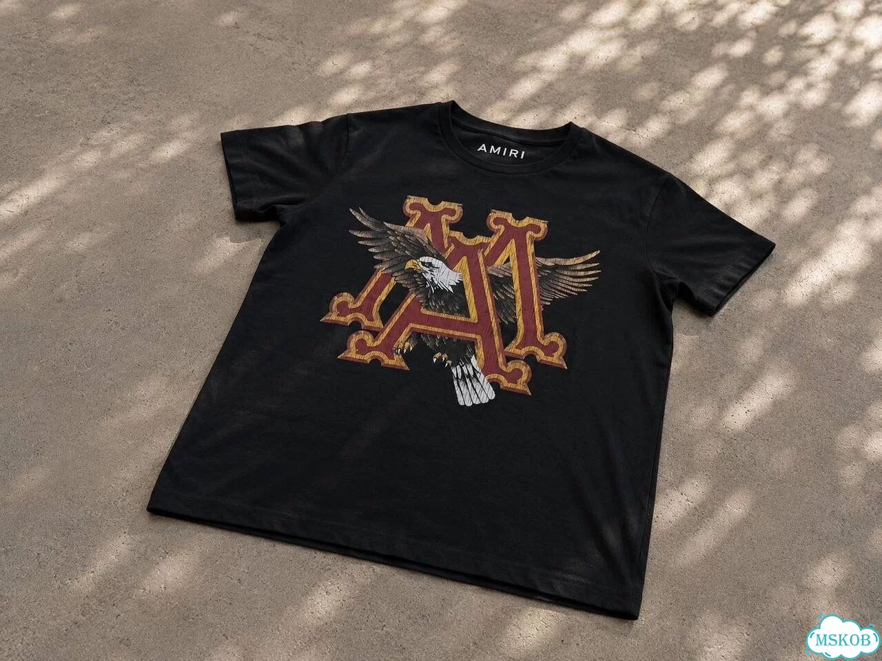 Футболка Amiri Eagle Черная фото 3