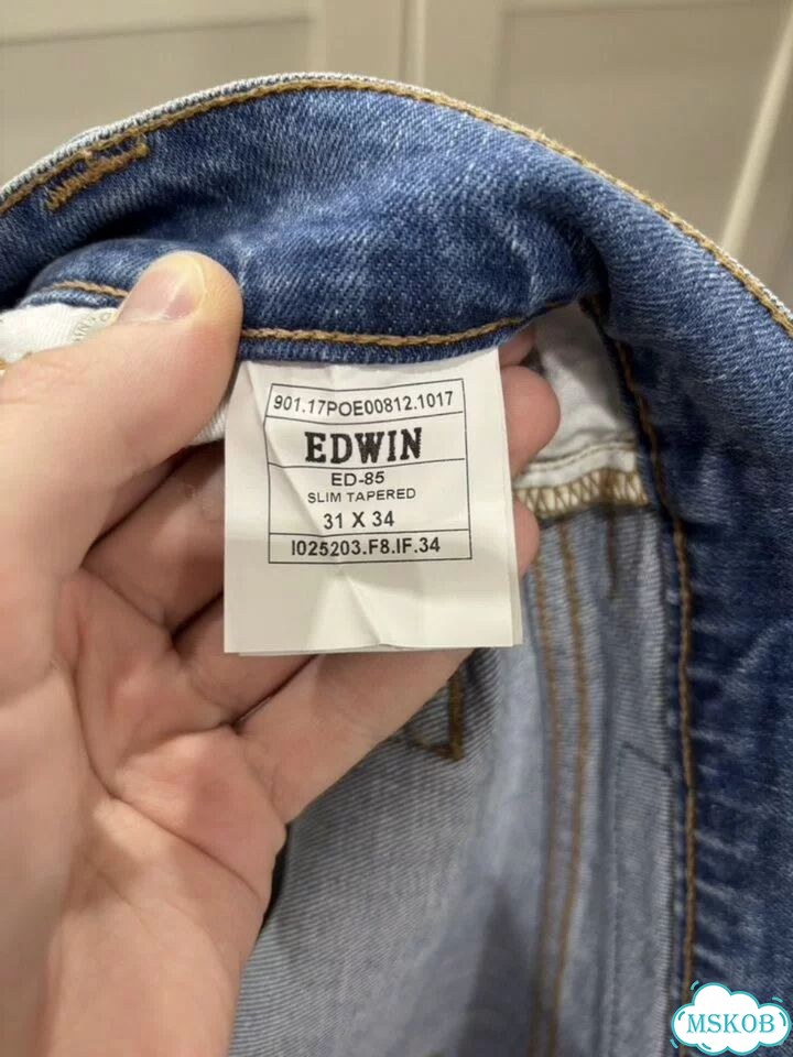 Джинсы Edwin slim fit фото 7