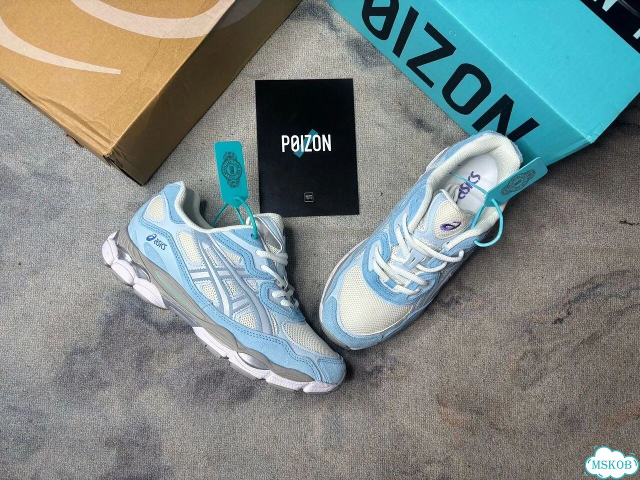 Asics Gel Nyc Cream Arctic Sky оригинал фото 1