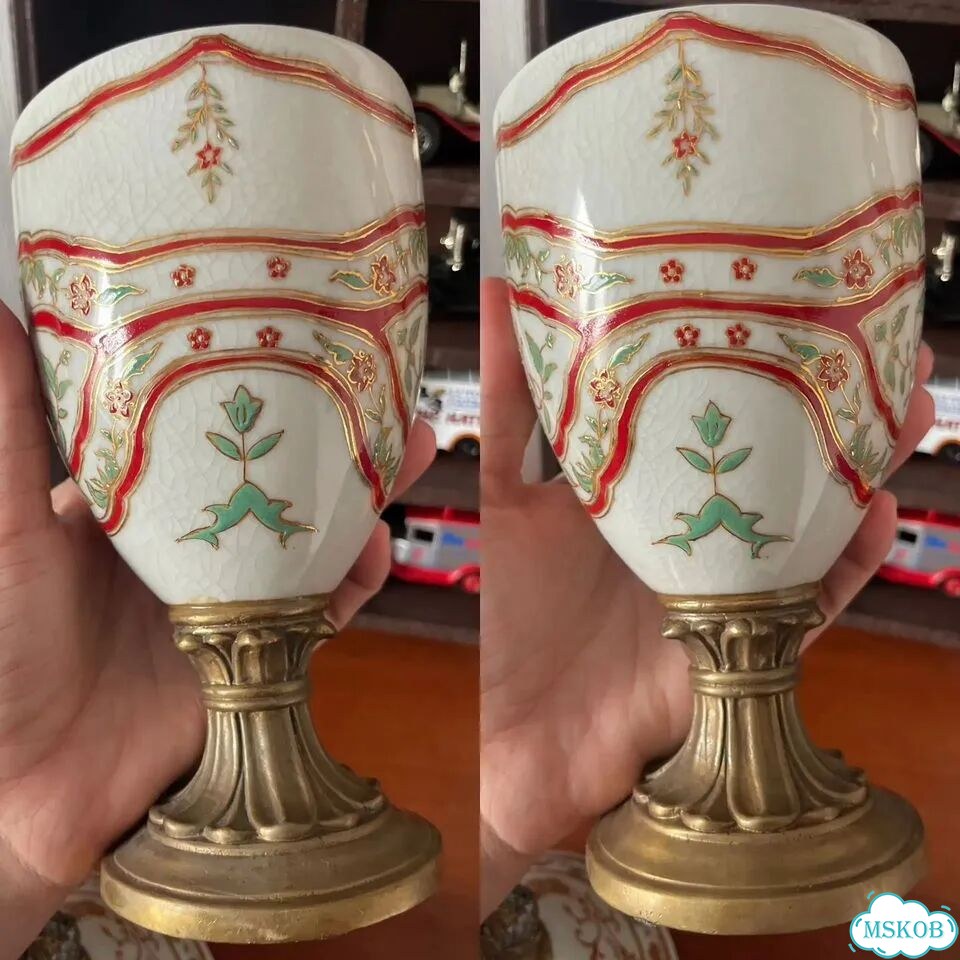 Ваза с крышкой шкатулка бронза керамика фото 6