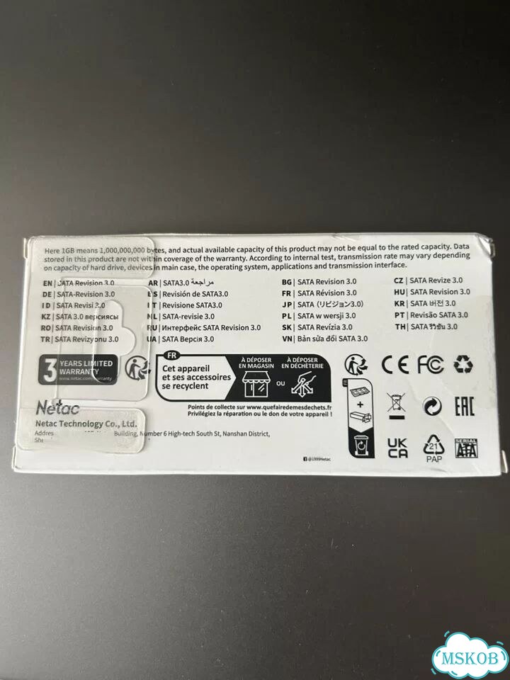 Накопитель SSD Netac 512gb (NT01N5M-512G-M3X) фото 2