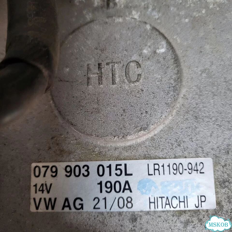 Генератор volkswagen Touareg 4.2 cgna, 079903015L фото 6