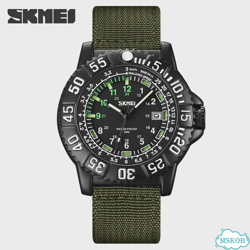 Skmei 9281 мужские часы army green фото 1