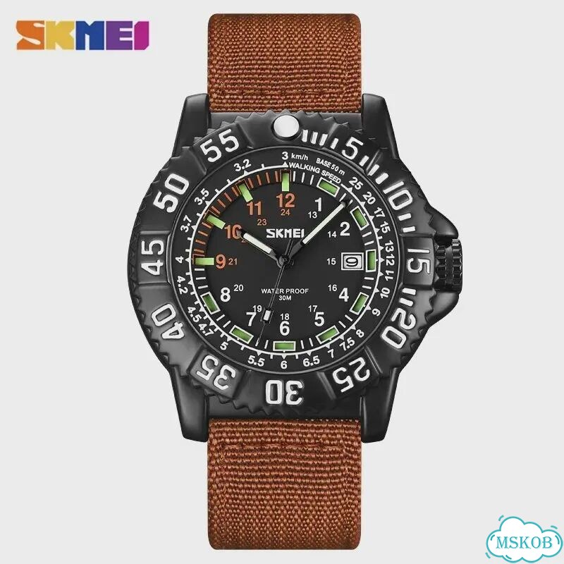 Skmei 9281 мужские часы army green фото 3