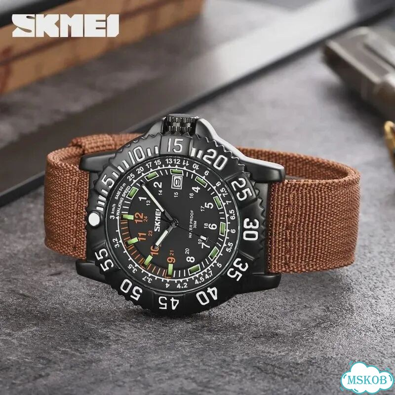 Skmei 9281 мужские часы army green фото 4