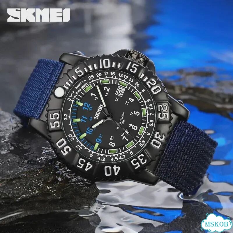 Skmei 9281 мужские часы army green фото 5