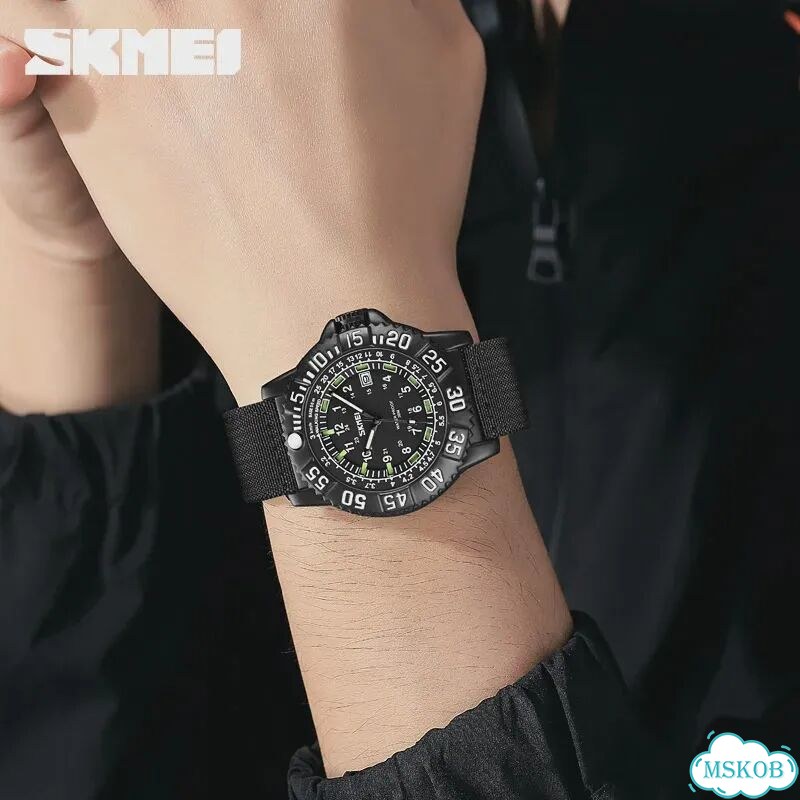 Skmei 9281 мужские часы army green фото 6