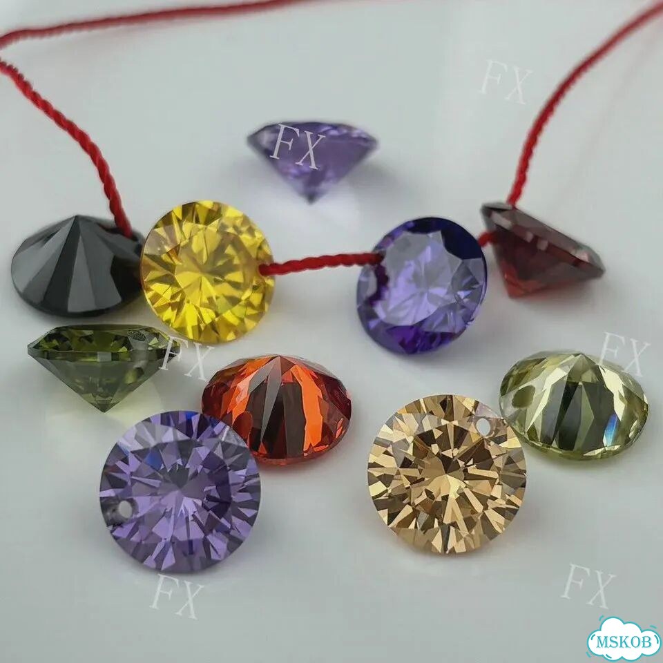 Циркониевые бусины ruixungem разноцветные Черный, 5mm 10pcs, Black фото 3
