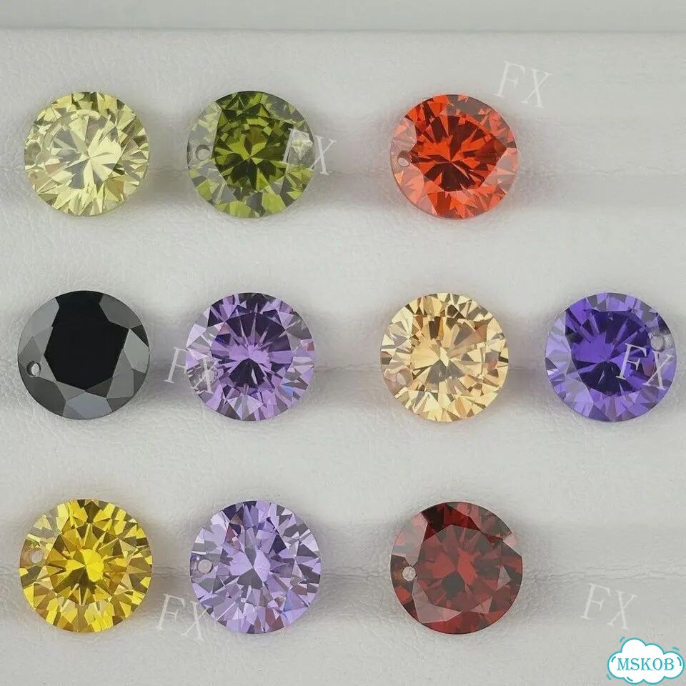 Циркониевые бусины ruixungem разноцветные Черный, 5mm 10pcs, Black фото 5